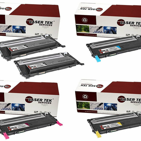 5 Pack Compatible Samsung CLT-409S High Yield Replacement Toner Cartridges for the Samsung CLP-310, CLP-310N, CLP-315, CLP-315W, CLX-3170, CLX-3175