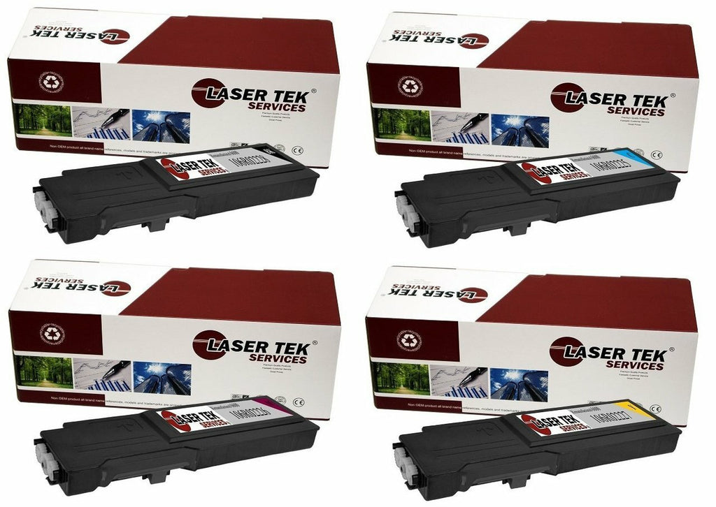 4 Pack Compatible Phaser 6600 Toner Cartridge Replacements for the Xerox 106R02228, 106R02225, 106R02226, 106R02227. (Black, Cyan, Magenta, Yellow)