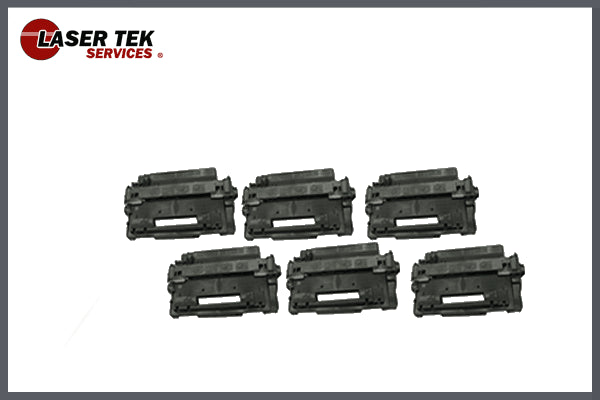 HP CE255X Black Toner Cartridges 6 Pack
