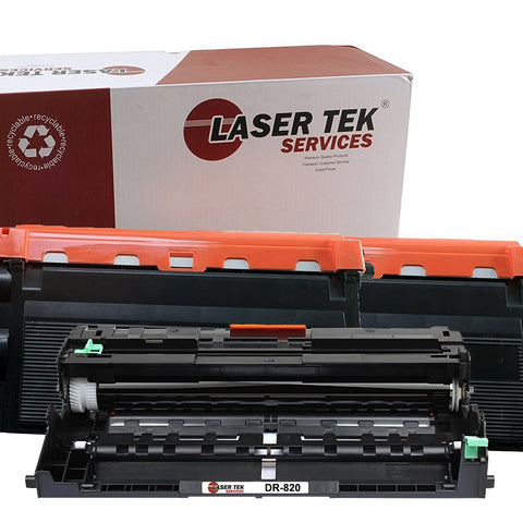 Brother TN850 Toner Cartridge 2 Pack and DR820 Drum Unit