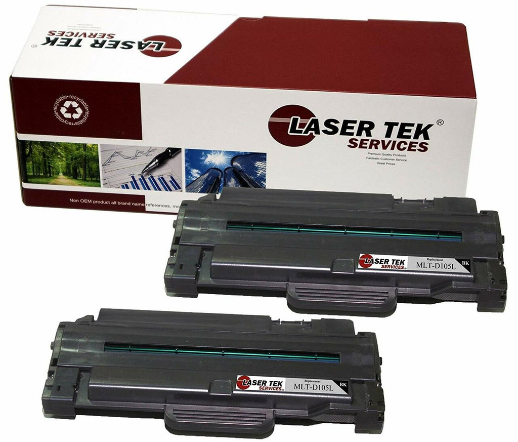 Samsung MLT-D105L Black Toner Cartridge 2 Pack - Laser Tek Services