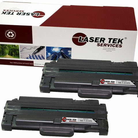 Samsung MLT-D105L Black Toner Cartridge 2 Pack - Laser Tek Services
