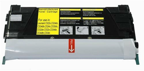 IBM INFOPRINT COLOR 1634 YELLOW REMANUFACTURED TONER CARTRIDGE
