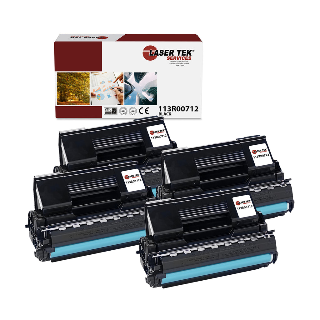 Xerox 113R00712 Black Toner Cartridges 4 Pack - Laser Tek Services