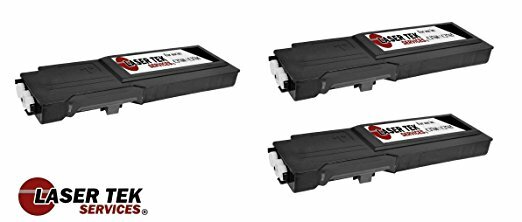 3 Pack Black Compatible Dell 331-8429 replacement toner cartridges for the Dell C3760 and Dell C3765
