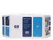 HP No 80 C4891A 1050C 1055CM Cyan OEM Value Pack