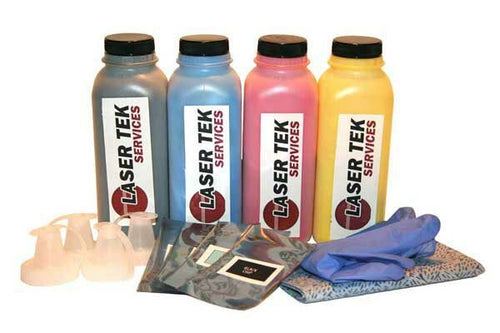 HP COLOR LASERJET 1500 2500 2820 4 PACK TONER REFILL WITH CHIP