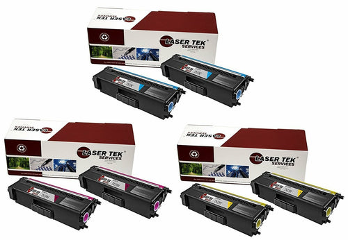 6 Pack Compatible Brother TN339 Replacement Cartridges for the Brother HL-L9200CDW, HL-L9200CDWT, MFC-L9550CDWT, and MFC-L9550CDW (2 Cyan, 2 Magenta, 2 Yellow)