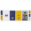 HP No 81 C4933A DJ 5000 5500 Yellow OEM Inkjet Cartridge