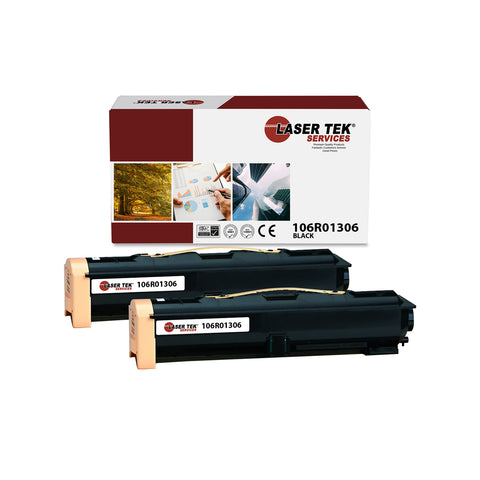 Xerox 106R01306 Black Toner Cartridge 2 Pack - Laser Tek Services