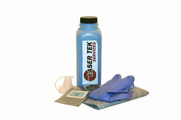 Cyan Toner Refill Kit with Reset Chip for the Samsung CLP-600 CLP-650 CLP-600N CLP-650N CLP-C600A