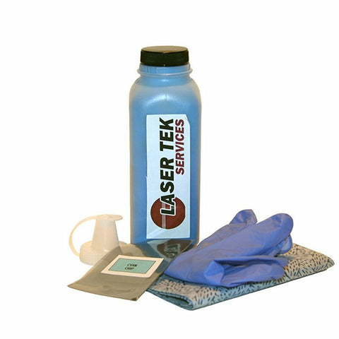 Cyan Toner Refill Kit with Reset Chip for the Samsung CLP-600 CLP-650 CLP-600N CLP-650N CLP-C600A