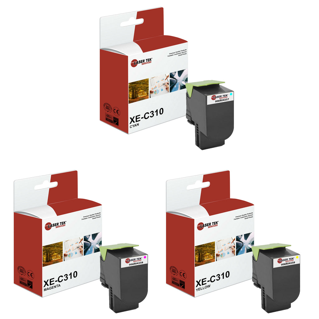 3 Pack Xerox C310 CYM Compatible Toner Cartridge