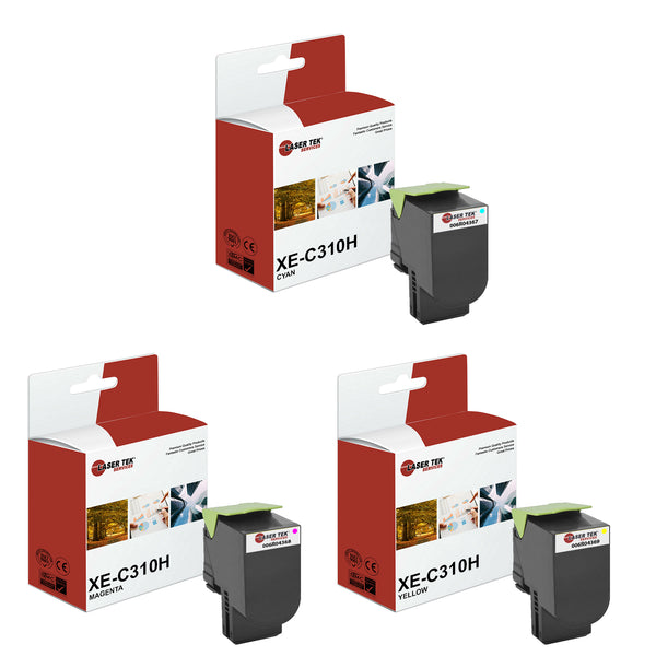 3 Pack Xerox C310H CYM HY Compatible Toner Cartridge
